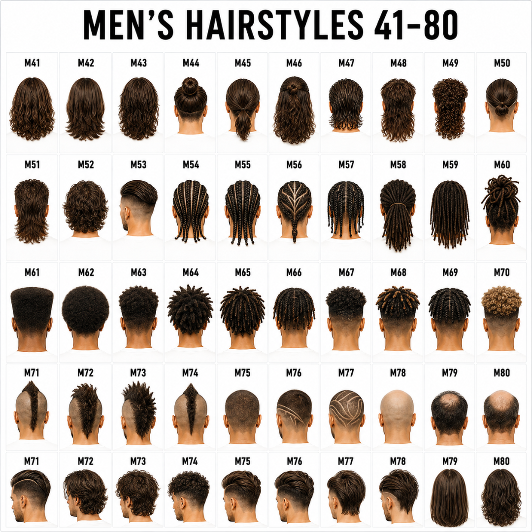 Men's hairstyles 41 to 80