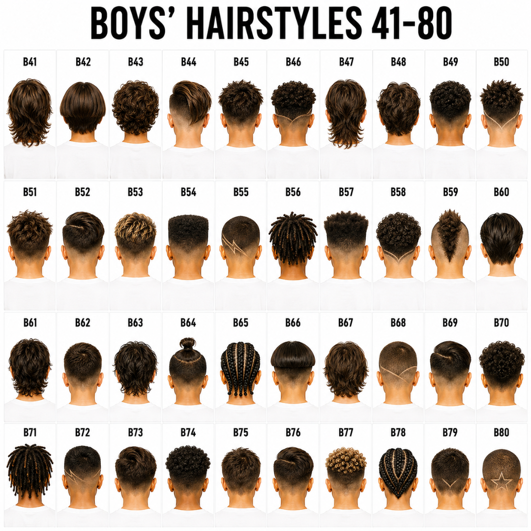 Boys' hairstyles 41 to 80