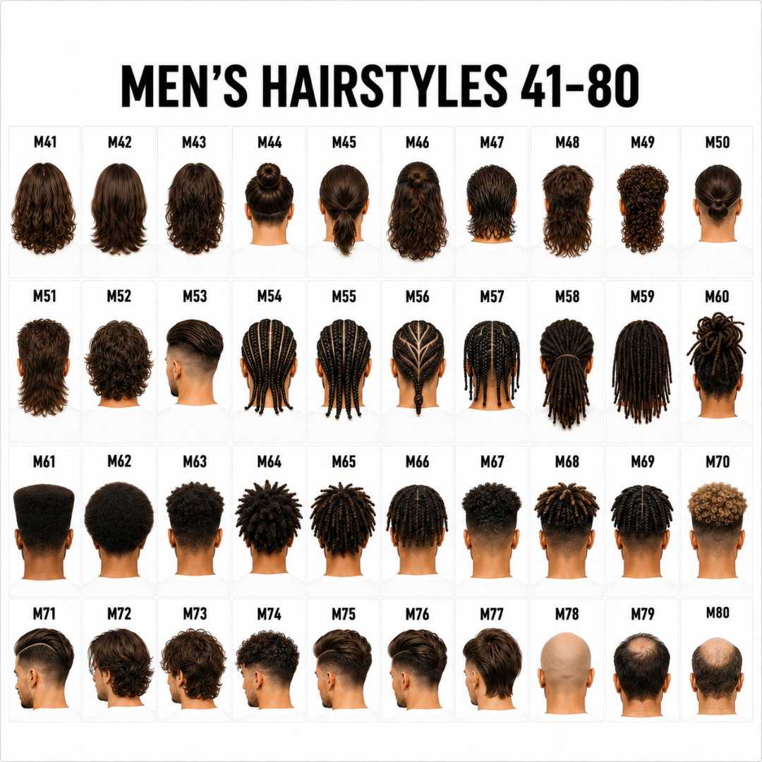 Men's hairstyles 41 to 80